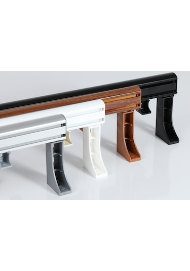 Dekoratif Alüminyum Perde Rayı Korniş 2 Li 3 Cm/10 Cm Ayak Takımı