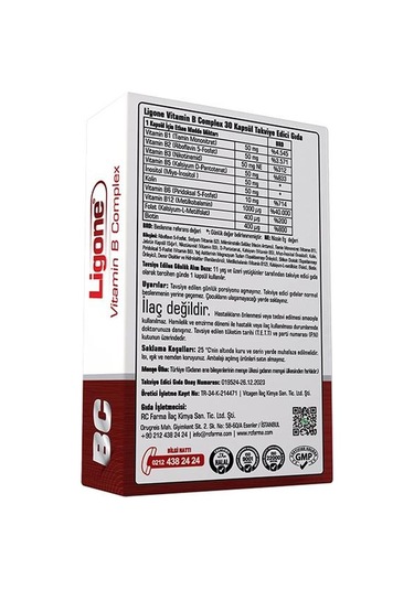 Ligone Vitamin B Complex 30 Kapsül