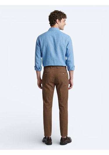 Kip Mavi Regular Fit Dokuma Casual %100 Pamuk Gömlek