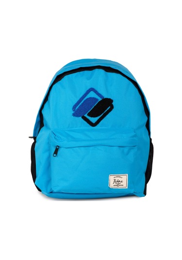 Mavi Önü Nakışlı Laptop Bölmeli Unisex Sırt Okul Çantası Back To School mavi