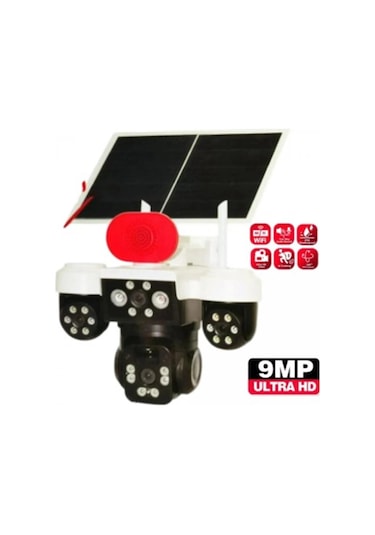 Apronx Apx-wp296 9mp 3.6mm Üç Kameralı Wifi + Solar