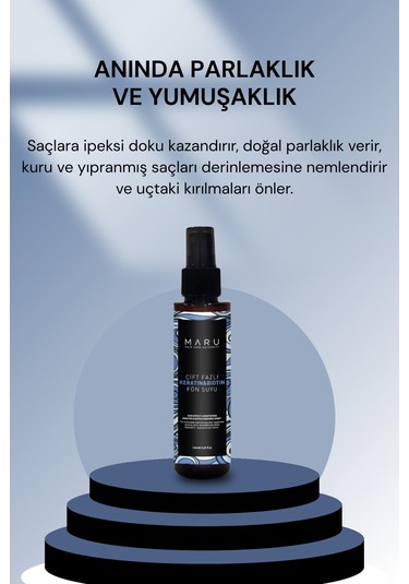 Maru Keratin Biotin Kolay Tarama Saç Şekillendirici Sprey 150 ML