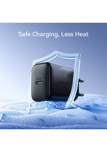 Joyroom Jr-tcf20 Pd20w Usb-c / Type-c Bağlantı Noktası Şarj Cihazı, Fiş:ab Fişi Siyah