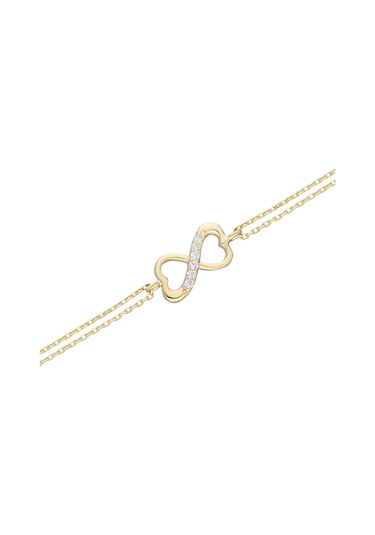 Glorria Sonsuzluk Altın Bileklik N11.17187 Sarı Altın