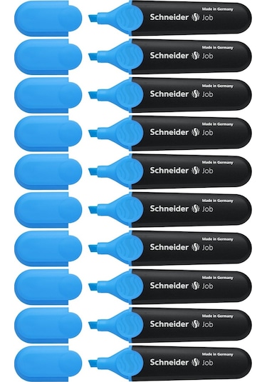 Schneider Fosforlu Kalem 150 Mavi 10 Adet Mavi