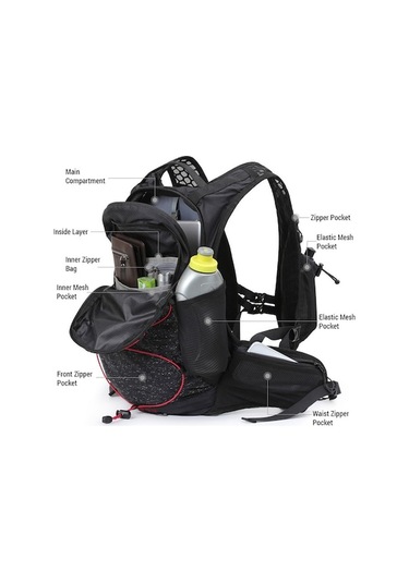 Flybuy Süper Su Sırt Renlkli Nefes Koşu Kesesi İle Hidrasyon Hafif Çok Çantası Çantası Bisiklet Biniş Alabilen 2l Uq Çok Renkli