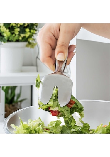 Porsima Didim Pratik Paslanmaz Çelik Salata Servis Maşası 24 Cm