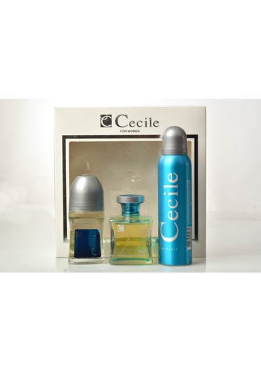 Cecile Mare Kadın Parfüm EDT 100 ML + Deodorant 150 ML + Roll On 50 ML