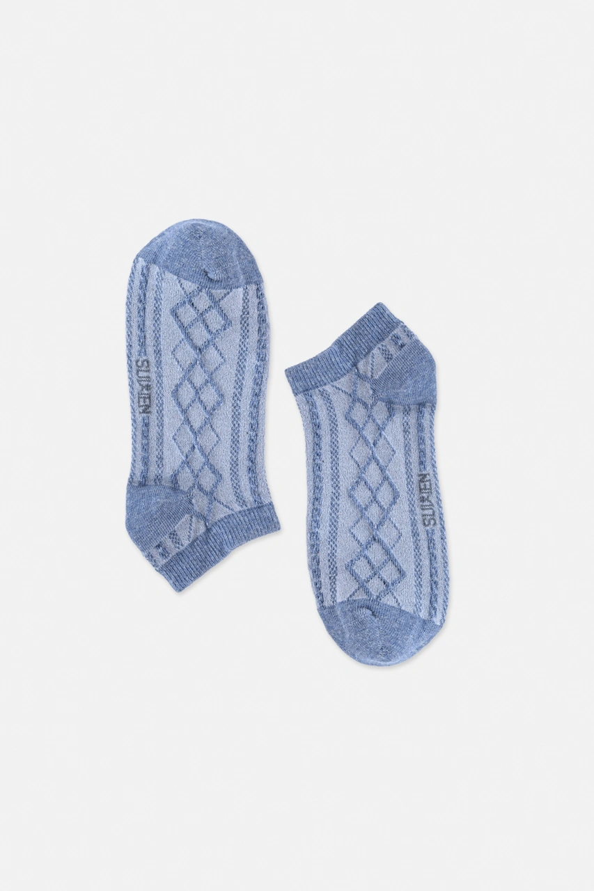 Suwen Knit Patik Çorap Sc1515015 Mavi