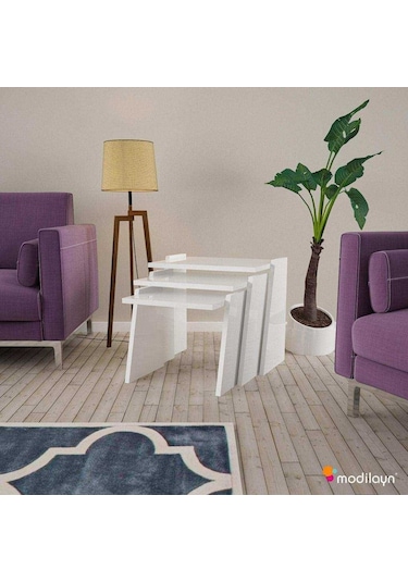 Viva 3 Lü Zigon Sehpa Takımı (414765918)