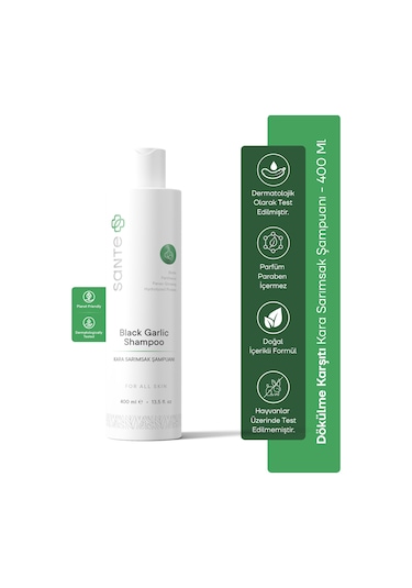 Sante Plus Siyah Sarımsaklı Dökülme Ve Kepek Karşıtı Şampuan 400 ML