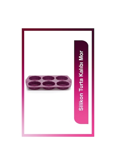 Silikon Turta Kalıbı Mor Mor