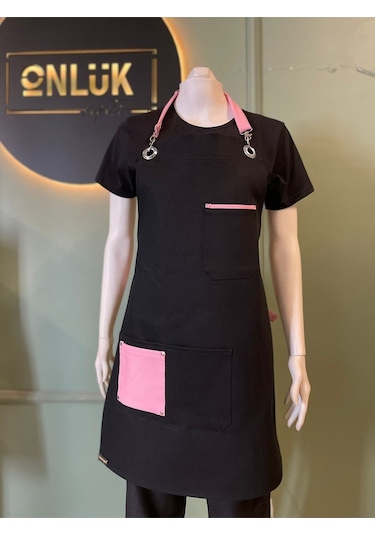 Cepli Askılı Önlük Siyah