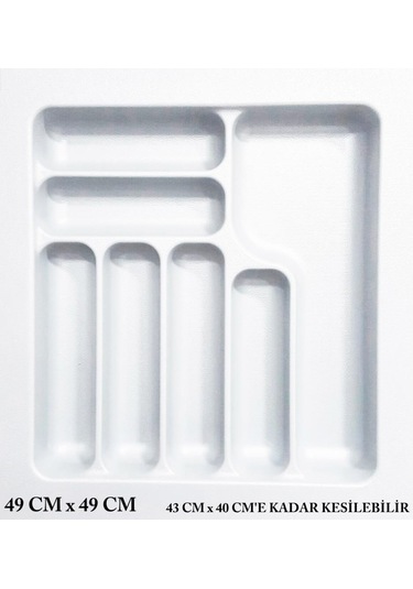 Starax Çekmece İçi Kaşıklık Beyaz En 44 CM Derinlik 49 CM