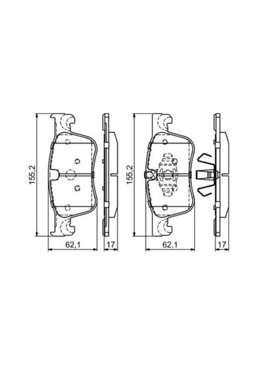 Citroen Berlingo 1.2 2018-2024 Bosch Ön Balata 25836