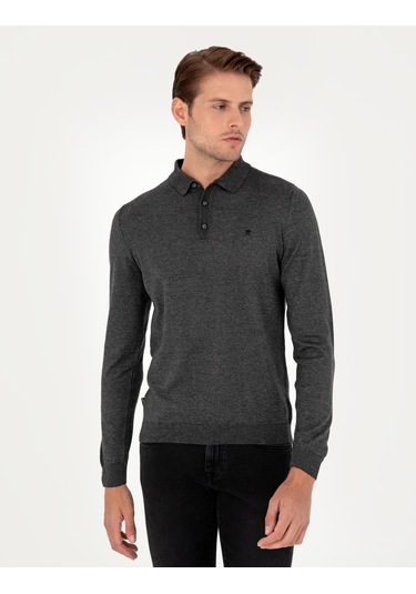 Pierre Cardin Erkek Antrasit Melanj Kazak /triko 50296623-vr081 Antrasit Melanj