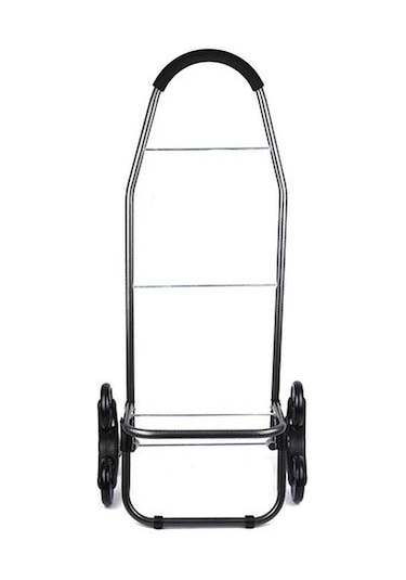 Sessiz 3 Tekerlekli Pazar Arabası Su Geçirmez, Fermuarlı Çantalı Kırmızı