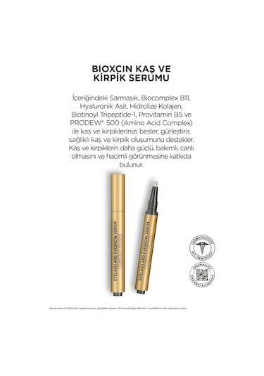 Bioxcin Kolajen Ve Hyaluronik Asit İçerikli Kaş Ve Kirpik Serumu 2 x 3 ML
