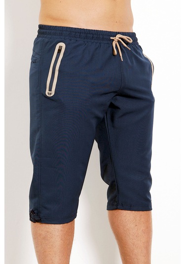 Enricoferry Erk Lacivert Hızlı Kuruyan Büyük Beden Kapri Edy2524b Lacivert