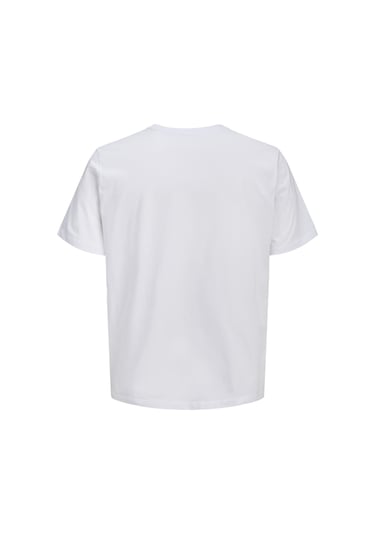 Jack & Jones Erkek Gögüs Logo Baskili Tisört - Cole - 12288492 Beyaz