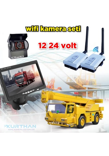 7 İnç Monitör Kablosuz Görüntü Aktarıcı Metal Kasa Kamera 12 24 V