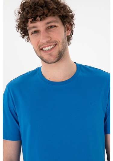 U.S. Polo Assn. Erkek Regular Fit Bisiklet Yaka Kobalt Mavi Basic Tişört 50305928-VR077 U.S. Polo Assn. Erkek Regular Fit Bisiklet Yaka Kobalt Mavi Basic Tişört 50305928-VR077