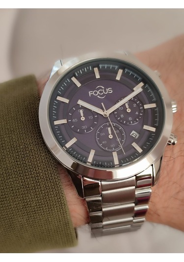 Focus Çelik Kordon Erkek Kol Saati Fonksiyonlu Takvimli 2088