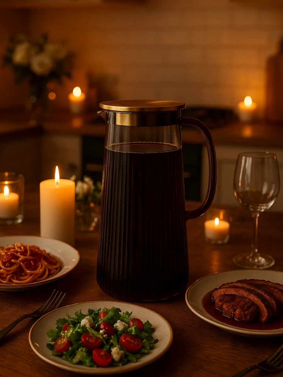 Glassreflection Filtre Kapaklı Cam Su Sürahisi 1200 Ml 400592297