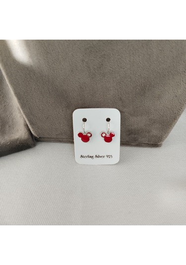 928 Ayar Gümüş Çocuk Küpesi Zarif Ve Güvenli Tasarım Model 4 Gümüş