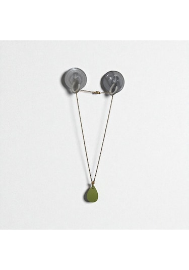 Karanlıkta Parlayan Fosforlu Gold Renk Metal Zincirli Kolye