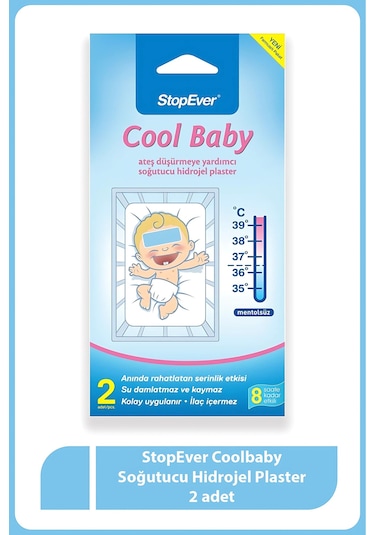 Stopever Cool Baby Ateş Düşürmeye Yardımcı Hidrojel Flaster