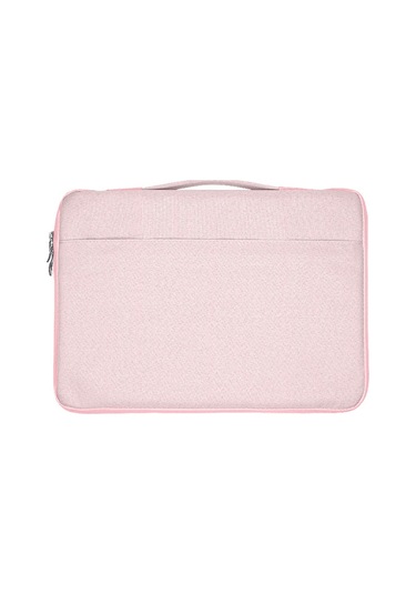13,3 İnç Dizüstü Dizüstü Bilgisayar Kılıfı Oxford Kumaş Yumuşak Kabarık Astar Kapak Taşıma Çantası - Pembe