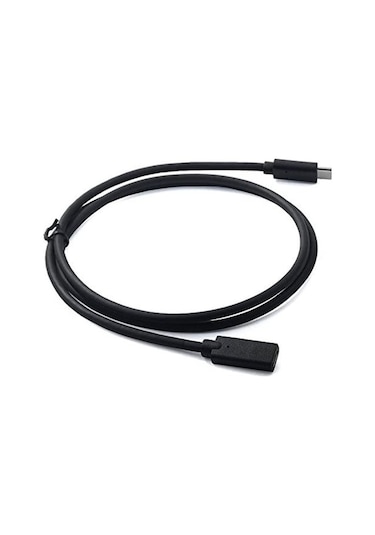 Ally Usb Type-C To Type-C Uzatma Kablosu 1 M Siyah