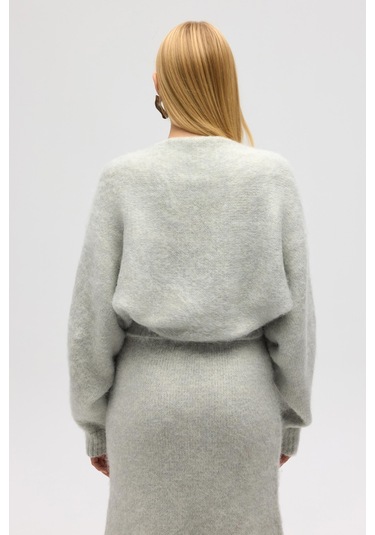 Vintera Gri Üçlü Triko Takım Gri