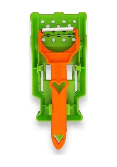 Soyucu, Dilimleyici, Çok Amaçlı Mutfak Seti, Meyve Sebze Soyucu Ve Bıçaklı Dilimleyici Çok Renkli