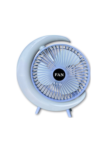 S24 Taşınabilir Masaüstü Mavi Usb Fan