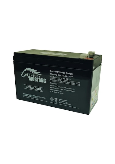Mustang 12v 7ah Akü - Oyuncak Araba - Alarm - Ups
