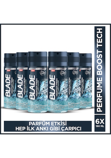Blade Mountain Fresh Deodorant 6 x 150 ML