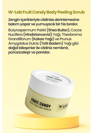 W-Lab Cosmetics Fruit Candy Body Peeling Scrub 250 Ml