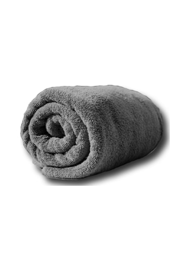 1 Tane Büyük Boy Pamuklu 50x90cm, Fitness Havlusu , Spor Havlusu , Kuaför Havlusu Gri