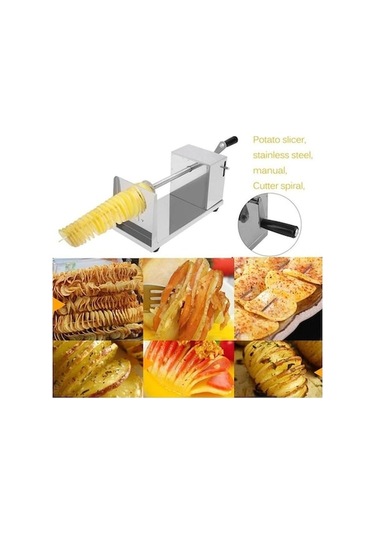 Patates Dilimleyici Makinesi, Paslanmaz Çelik, Pratik Doğrama Gümüş Gümüş