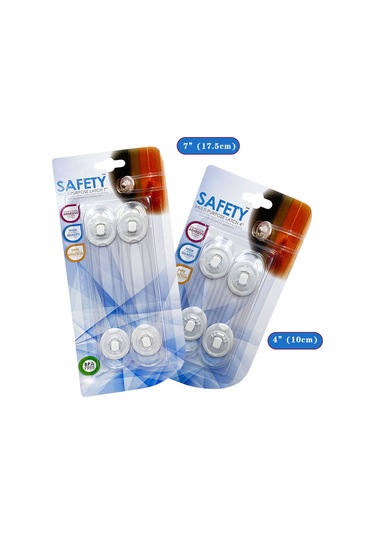 Hangfox Çocuk Güvenliği Kilitleri - Çekmece Buzdolabı Kilitleri, Bebeği Korumak, Abs+pvc Malzeme, 2 Adet, Şeffaf Çok Renkli