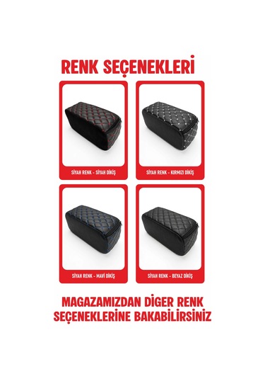 Fiat 126 Bis İle Uyumlu Sünger Kolçak Siyah Deri Siyah Dikişli