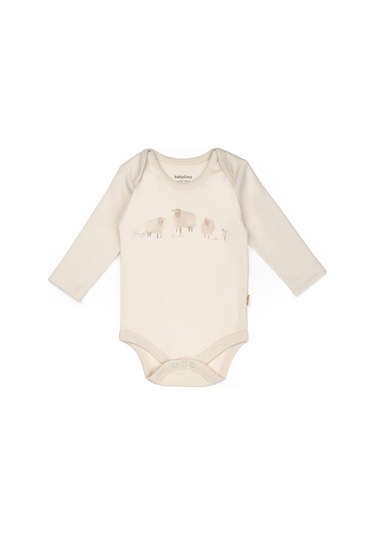 Bebek 3 Lü Takım Pantolon, Uzun Kol T-shirt, Şapka , Bebek Ve Yenidoğan Serisi - Csy8188 Ekru