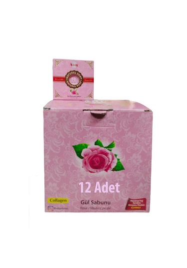 Ahu Natural Collagen Gül Sabunu 12 x 150 G