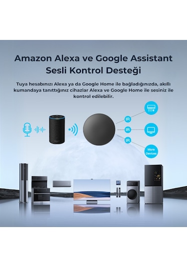 Wifi Akıllı Ir + Rf Kumanda Tuya - Smart Life Uyumlu