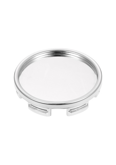 Ranyeek 4 Adet 55mm Abs Araba Tekerlek Merkezi Kapakları - Gümüş Renkli Modifikasyon Kapağı Seti