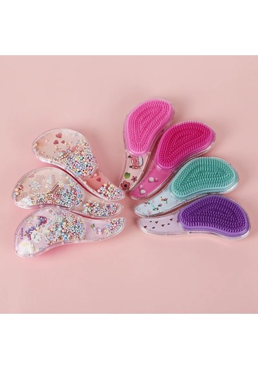 Masaj Saç Fırçası Tarak Salon Saç Stil Aracı Çocuk Saç Yumuşatma Tarağı Anti-statik Masaj Saç Fırçası Arapsaçı Detangle Duş