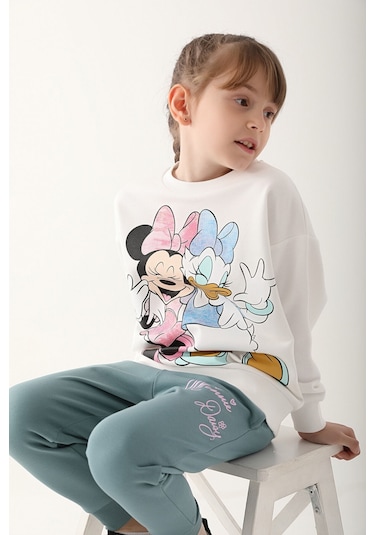 Minnie Mouse D4815-3 Çocuk  Krem Eşofman Takımı
