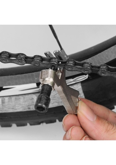 Homyl Bisiklet Dağ Bisikleti Outdoor Için Mini Zinciri Gümüş